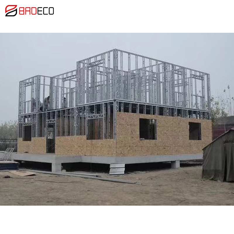 What are the foundation requirements for the construction of Light Steel Villas?